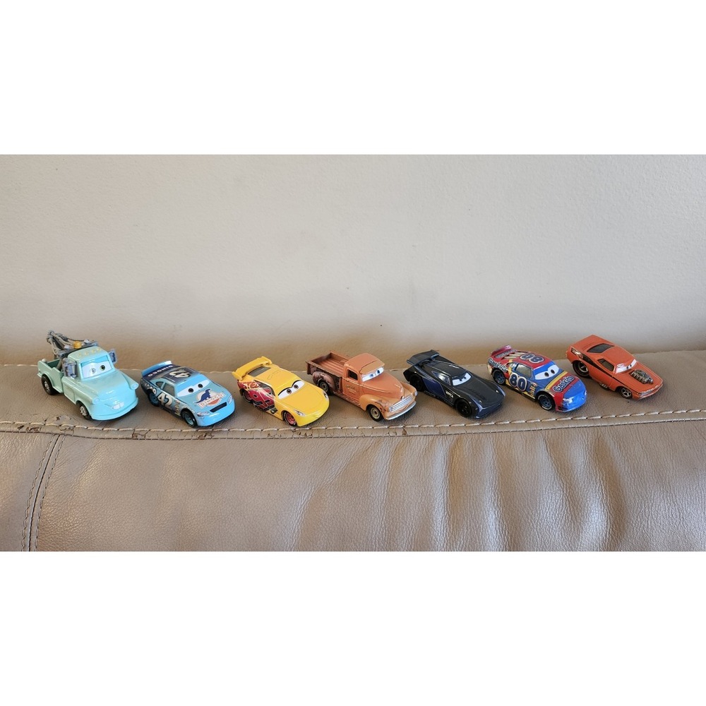 Disney Pixar Cars Diecast Lot of 7 Loose Toy Cars Mattel Mixed Characters